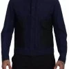 DSQUARED2 Dsquared² Dark Blue Cotton Collared Long Sleeves Casual Shirt