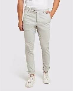 Oxford Men's Luka Stretch Organic Cotton Pants - Pebble
