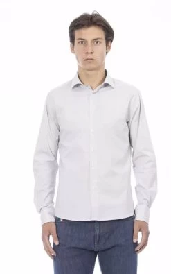 Baldinini Trend Gray Cotton Shirt