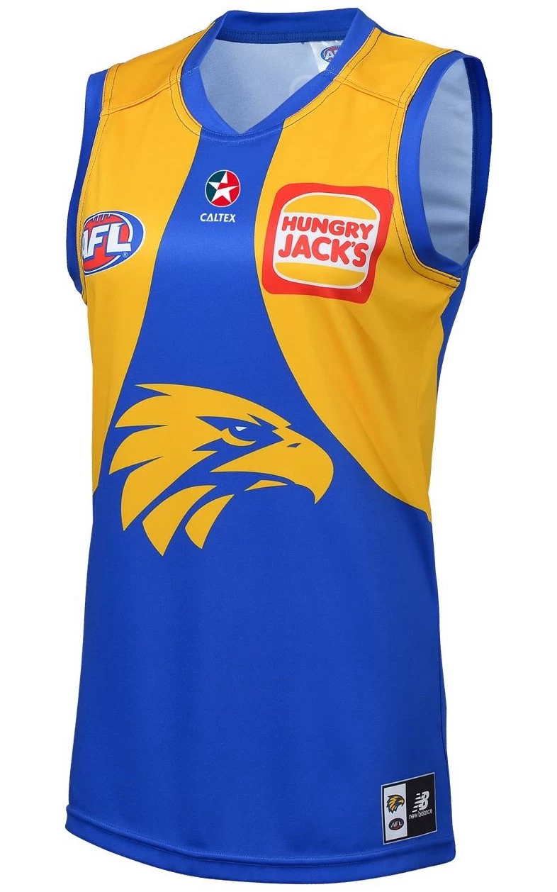 AFL 2023 Home Guernsey - West Coast Eagles - Youth - NEW BALANCE 1 AFL 2023 Home Guernsey - West Coast Eagles - Youth - NEW BALANCE