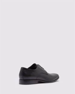 Oxford Men's Larry Leather Derby Shoes - Black -Fashion Menswear Shop 5ba613d88392bd6fbedb91dac030957f