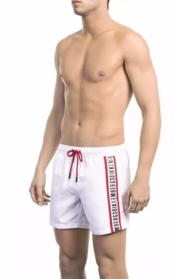 Bikkembergs White Polyamide Swimwear