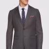 Oxford Men's Byron Wool Stretch Checked Jacket - Charcoal
