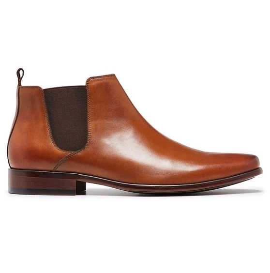 Julius Marlow Men's Kick Chelsea Work Leather Boots Shoes - Cognac 1 Julius Marlow Men's Kick Chelsea Work Leather Boots Shoes - Cognac
