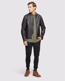 Oxford Men's Uxbridge Regular Ft Checked Shirt - Green -Fashion Menswear Shop 5c5ca55c8faa8962eb064a0055c0097d