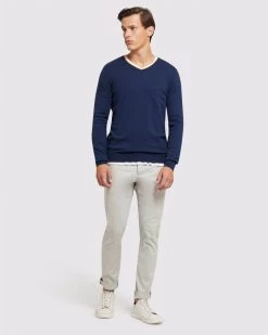 Oxford Men's Luka Stretch Organic Cotton Pants - Pebble -Fashion Menswear Shop 5c8315651bead0b8d19e205325e08e27