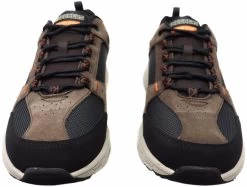 Skechers Mens Comfortable Relaxed Fit Oak Canyon Extra Wide Fit Shoes - Chocolate/Black -Fashion Menswear Shop 5cc25c171a032bfd101400fe0d2ca015