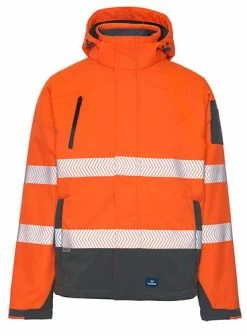 Rainbird Workwear Jones Softshell Coat - Fluoro Yellow/Charcoal -Fashion Menswear Shop 5d29cf98097da454dbaba9f56d6c4a72