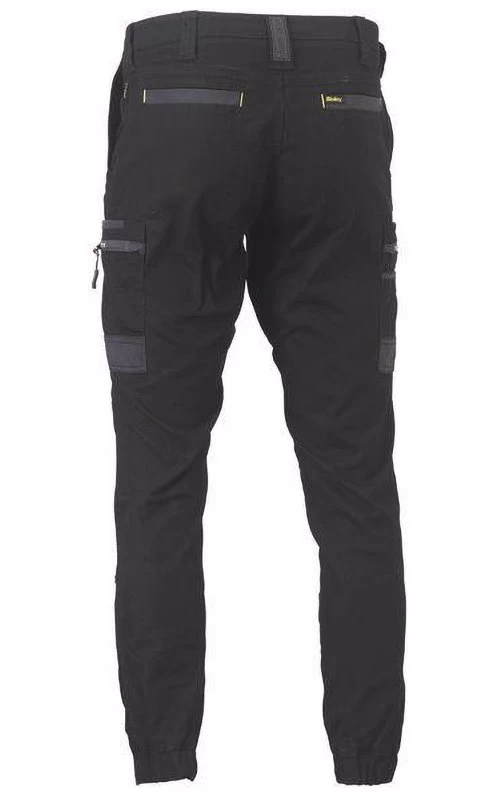 Bisley Flx And Move Stretch Cargo Cuffed Pants - Black 8 Bisley Flx And Move Stretch Cargo Cuffed Pants - Black - Image 8