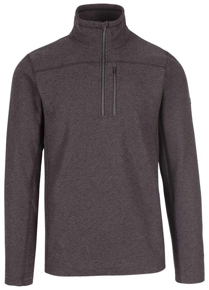 Trespass Mens Felbrigg Fleece Top (Dark Grey Marl) - TP5599 1 Trespass Mens Felbrigg Fleece Top (Dark Grey Marl) - TP5599