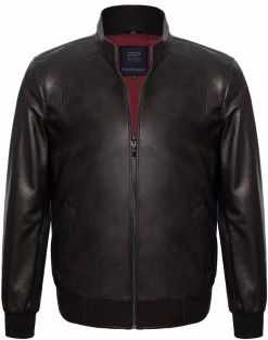 Paul Parker Men's Leather Jacket - Black