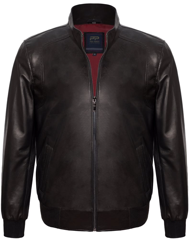 Paul Parker Men's Leather Jacket - Black 1 Paul Parker Men's Leather Jacket - Black