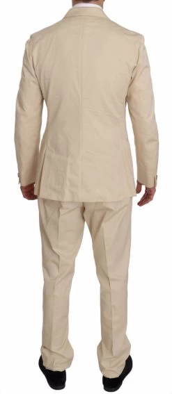 Romeo Gigli Two Piece 3 Button Beige Cotton Solid Suit 9 Romeo Gigli Two Piece 3 Button Beige Cotton Solid Suit -Fashion Menswear Shop 5e86bfdb8a33c3f7fd31b1ba9ab2ff75