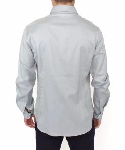 Ermanno Scervino Gray Cotton Long Sleeve Casual Shirt Top -Fashion Menswear Shop 5ea81b6f2b3d2d92c823dbd6fd66b789