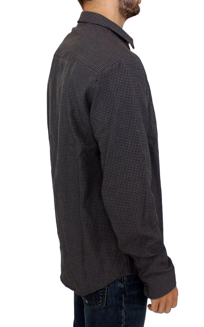 Costume National Gray Linen Casual Shirt 6 Costume National Gray Linen Casual Shirt - Image 6