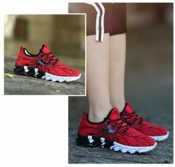 Beakey Mens Road Running Shoes Lightweight Sneakers For Men And Women-Red -Fashion Menswear Shop 608cea8c41834d2c2ada80cb2bd9a964