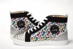 Christian Louboutin Multi/Silver Lou Pik Orlato Flat Shoes -Fashion Menswear Shop 6164551177e93f941a7fccf1804c1d2b