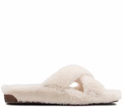 EMU Australia EMU Geelong Natural Sheepskin Slippers - White -Fashion Menswear Shop 62185d662f846aa17d4da8e234521183