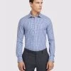 Oxford Men's Beckton Checked Shirt - Navy