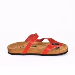 Moosefield Men's Boston Leather Sandals - Red -Fashion Menswear Shop 631a8cfdf4edbe178af9cf981705c3d0