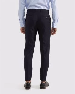 Oxford Men's Byron Wool Suit Trousers - Navy -Fashion Menswear Shop 6379b6812d9fe2cfe3f90fa05ec4fe46