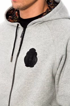 Billionaire Italian Couture Gray Cotton Hooded Sweatsuit -Fashion Menswear Shop 638b07016ca93dece8a1e93eb1109386