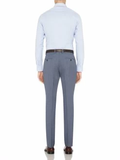 Oxford Men's Hopkins Wool Suit Trousers - Light Blue -Fashion Menswear Shop 63b53513e0ce7d1e88b13cf4f9fd8ccd