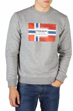 Napapijri Bera Grey Mens Sweatshirts