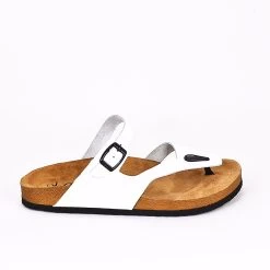 Moosefield Men's Boston Leather Sandals - White