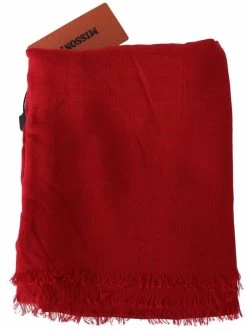 Missoni Red Cashmere Unisex Neck Wrap Fringes Scarf -Fashion Menswear Shop 64d48f4a310216c17decbf6648e27bc8