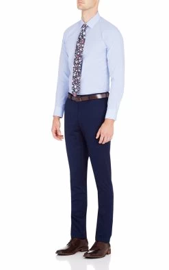 Oxford Men's Beckton Check Shirt - Blue -Fashion Menswear Shop 64f6a647593cb09999d099455dcb8b8b