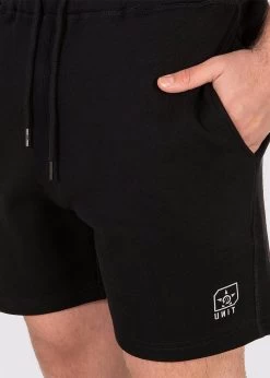 Mens Unit Vital Fleece Short - BLACK -Fashion Menswear Shop 656cd0e23a07089c74b54a663c846c5c