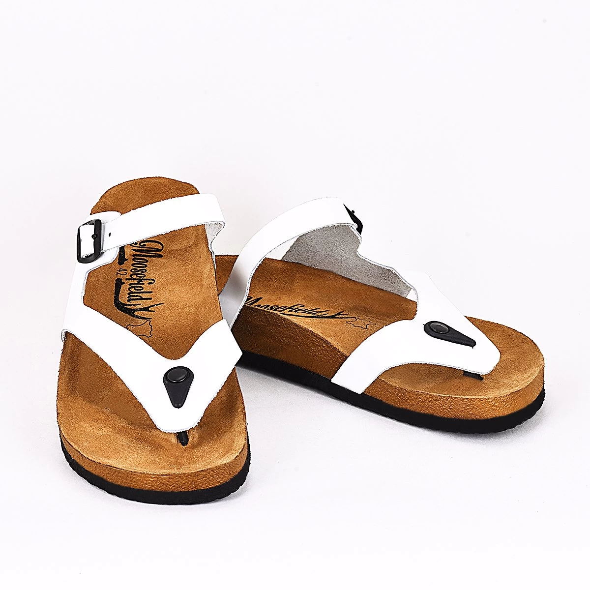 Moosefield Men's Boston Leather Sandals - White 2 Moosefield Men's Boston Leather Sandals - White - Image 2