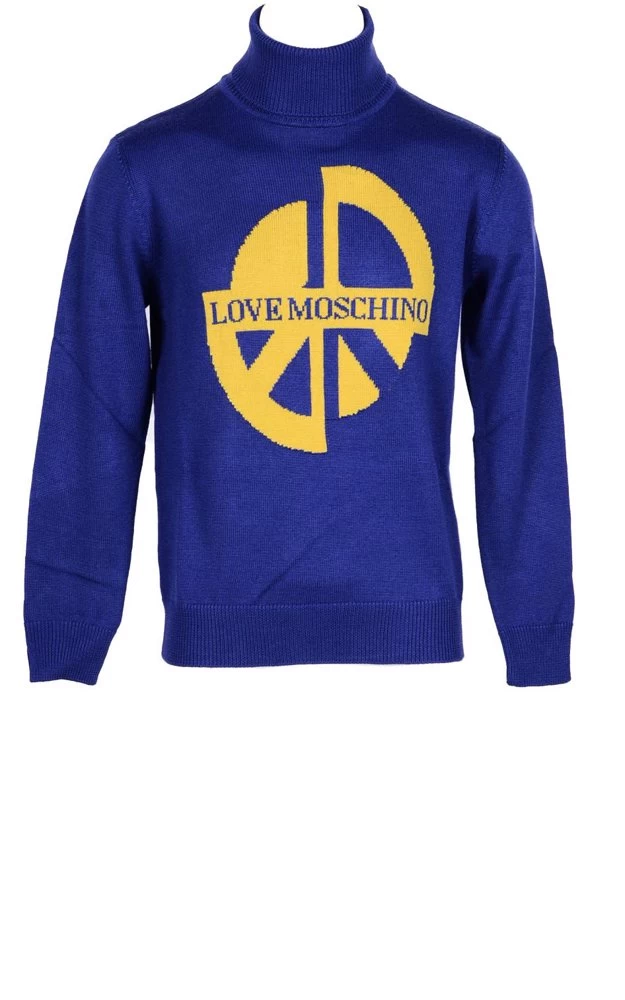 Love Moschino Men's Sweatshirt In Blue M