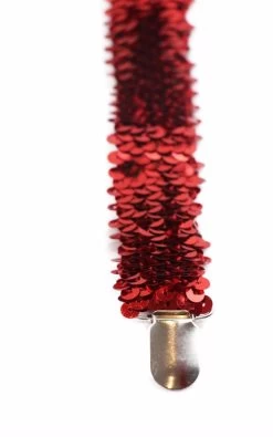 Adjustable 100Cm Red Mens & Womens Sequin Suspenders -Fashion Menswear Shop 65d67659ac9f9bc2be6c4fac4f65c24b