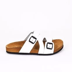 Moosefield Men's Leather Sandals - White