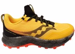 Saucony Mens Endorphin Trail Comfortable Athletic Running Shoes - Yellow