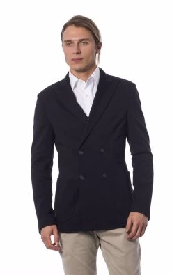 Verri Blue Viscose Blazer