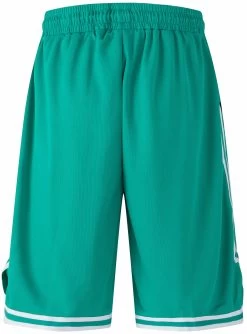 Mens Striped Basketball Shorts Quick Dry Running Sports Team Athletic Gym Jersey - Green -Fashion Menswear Shop 67a81fdf90404711c20dfae841b69e96