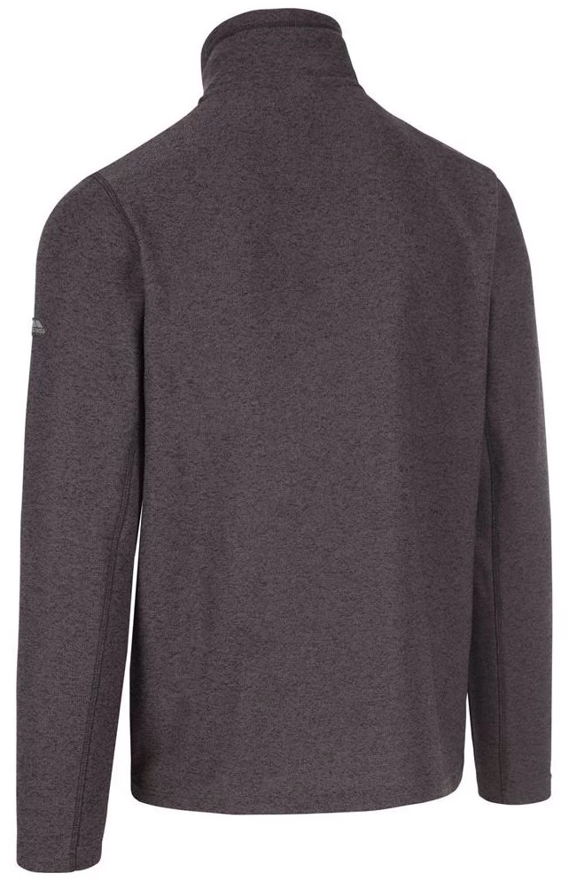Trespass Mens Felbrigg Fleece Top (Dark Grey Marl) - TP5599 4 Trespass Mens Felbrigg Fleece Top (Dark Grey Marl) - TP5599 - Image 4
