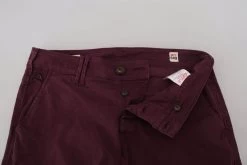 CYCLE Maroon Cotton Stretch Skinny Casual Men Pants -Fashion Menswear Shop 685740ee4ec48216c98cfee16a307ce3
