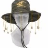 New Aussie OZ Cork Hat Australian Souvenir Adult Crocodile Dundee Costume - Dark Green W Gold Embroi