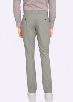 Oxford Men's Feather Stripe Slim Leg Trousers - Blue -Fashion Menswear Shop 689488072a760ab4150f5b439a159995