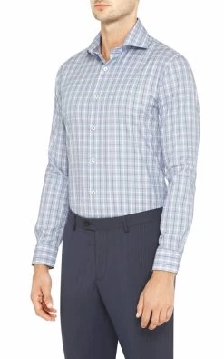 Oxford Men's Trafalgar Luxury Shirt - Green/Blue -Fashion Menswear Shop 6927aa190a872998cbe51824e098b2d9