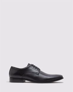 Oxford Men's Larry Leather Derby Shoes - Black