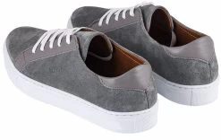 Noosy Men's Genuine Leather Sneakers - Grey -Fashion Menswear Shop 6a9a32f8 5cab 4cf0 9123 0fa2d6155f7a