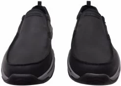 Skechers Mens Extra Wide Relaxed Fit Craster Moc Ringo Leather Shoes - Black -Fashion Menswear Shop 6b5bdc7efd7ed3dfe216cc378e52f7bc
