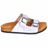 Moosefield Men's Arizona Leather Sandals - Silver