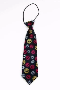 Kids Boys Multicoloured Patterned Elastic Neck Tie - Smiley Face -Fashion Menswear Shop 6bd4e39f77939876e4eca6384765722a