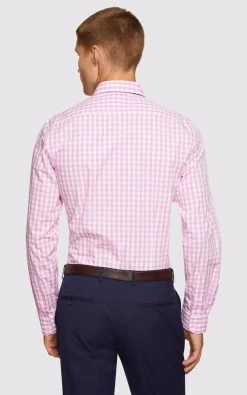 Oxford Men's Beckton Checked Shirt - Pink 8 Oxford Men's Beckton Checked Shirt - Pink -Fashion Menswear Shop 6cc3f18bfcbb3e68cf704bda1d6cd123